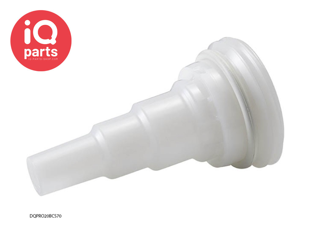 CPC DQPRO20BCS70 | vat inzetstuk | Polypropyleen | 70 mm BCS draad