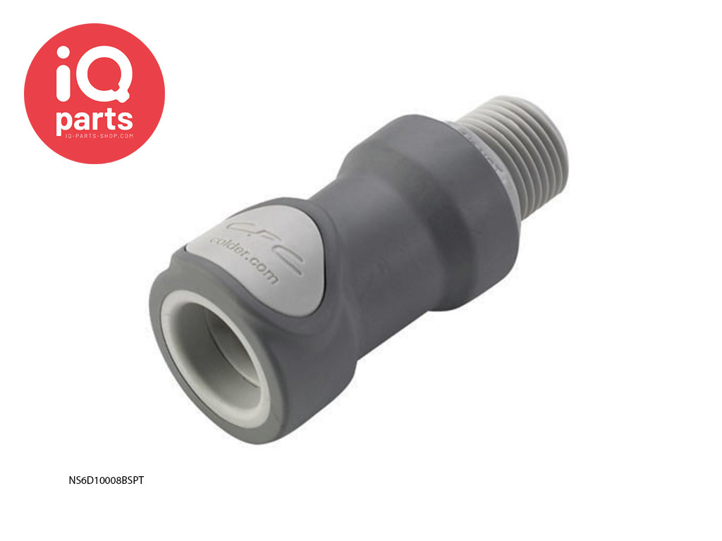 CPC NS6D10008BSPT | NS6 Coupling body | Polypropylene | 1/2" BSPT pipe thread