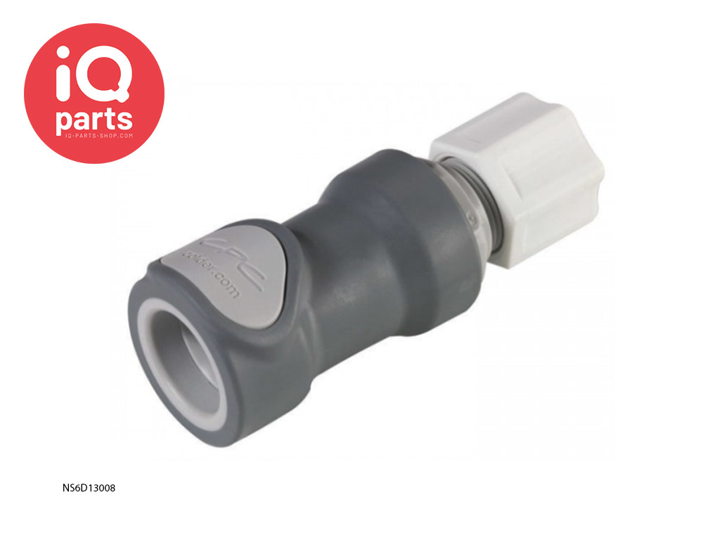 CPC NS6D13008 | NS6 Coupling body | Polypropylene | JACO 1/2"