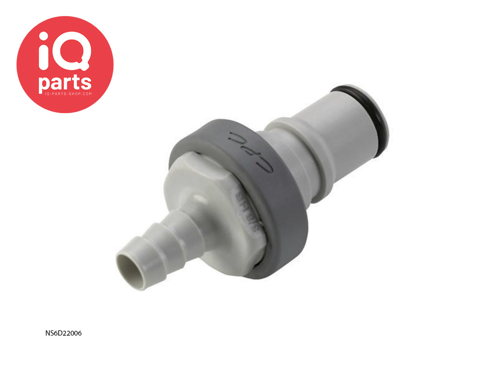 CPC NS6D22006 | NS6 Coupling Insert | Polypropylene | Hose barb 9,5 mm (3/8")