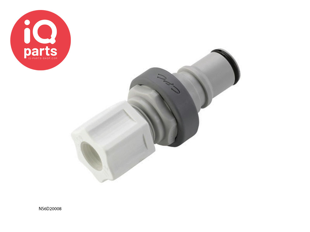 CPC NS6D20008 | NS6 Coupling Insert | Polypropylene | JACO 1/2"