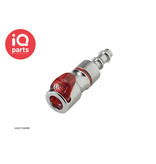 CPC CPC - LQ2D1704LBLU / LQ2D1704LRED | Coupling Body | Chrome-plated brass | Hose barb 6,4 mm (1/4")