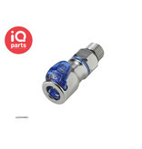 CPC CPC - LQ2D3004BLU / LQ2D3004RED | Coupling Body | Chrome-plated brass | 1/4" SAE-4 thread