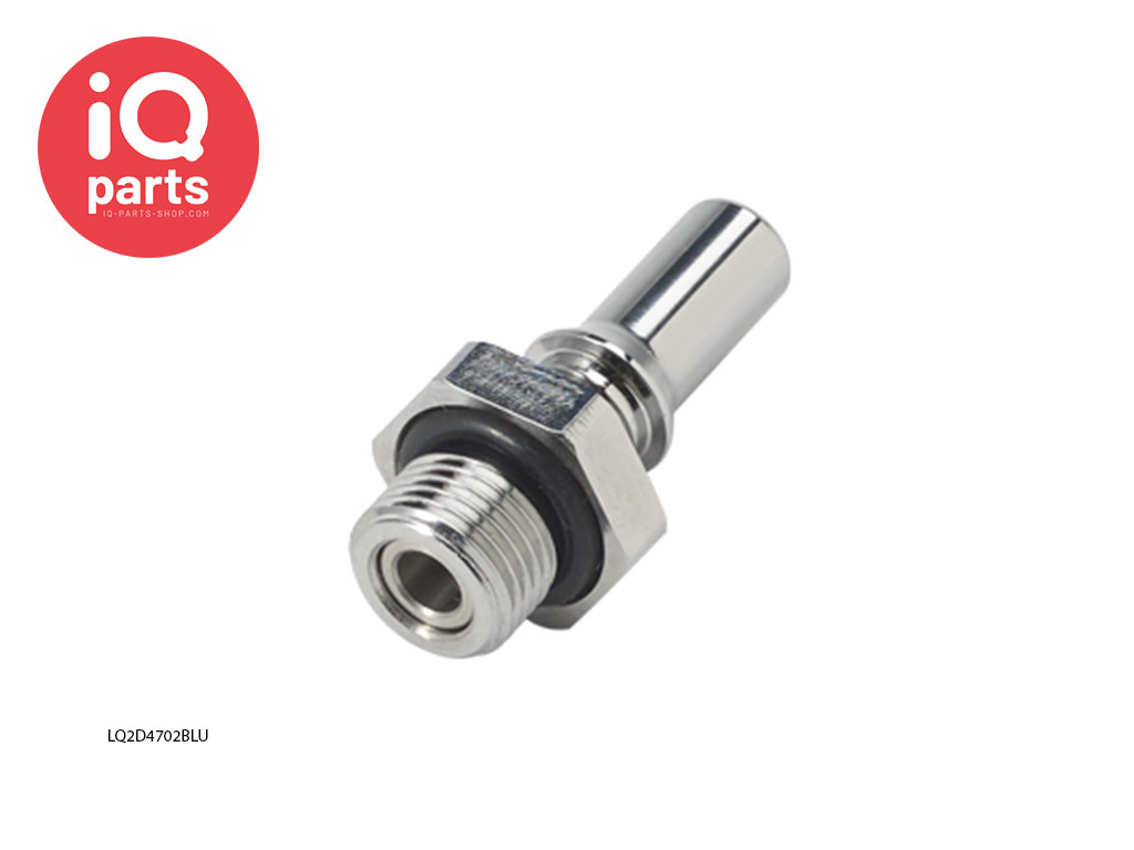 CPC LQ2D4702BLU / LQ2D4702RED | Insteeknippel | Verchroomd messing | 1/8" G buitendraad