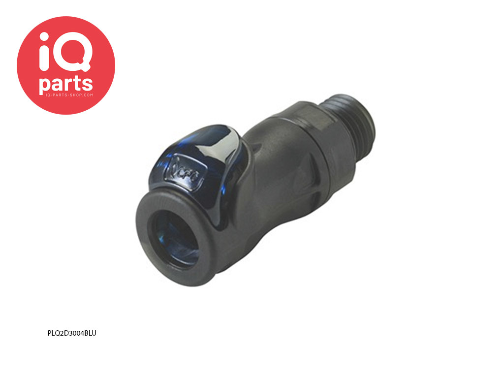 CPC PLQ2D3004BLU / PLQ2D3004RED | Coupling Body | Polyphenysulfon | 1/4" SAE-4 thread
