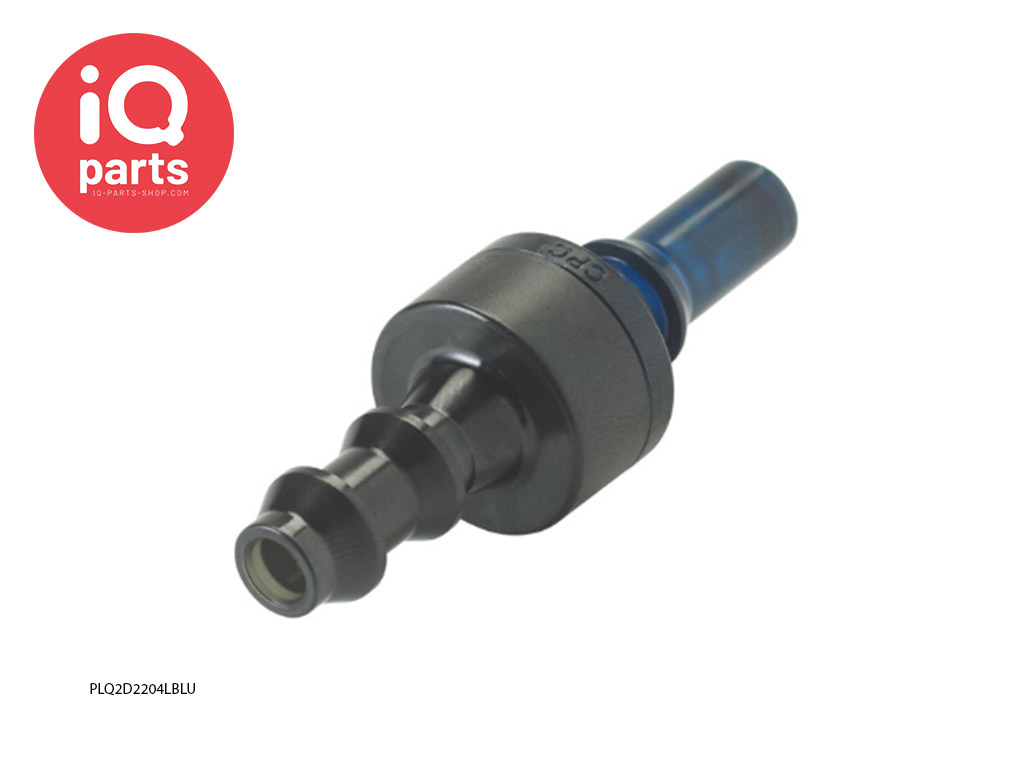 CPC PLQ2D2204LBLU / PLQ2D2204LRED | Coupling Insert | Polyphenysulfon | Hose barb 6,4 mm (1/4")