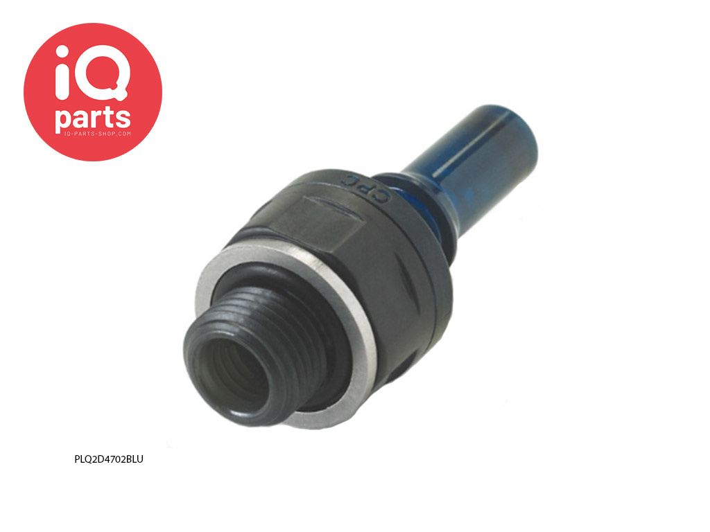 CPC PLQ2D4702BLU / PLQ2D4702RED | Stecker | Polyphenysulfon | 1/8" G Außengewinde