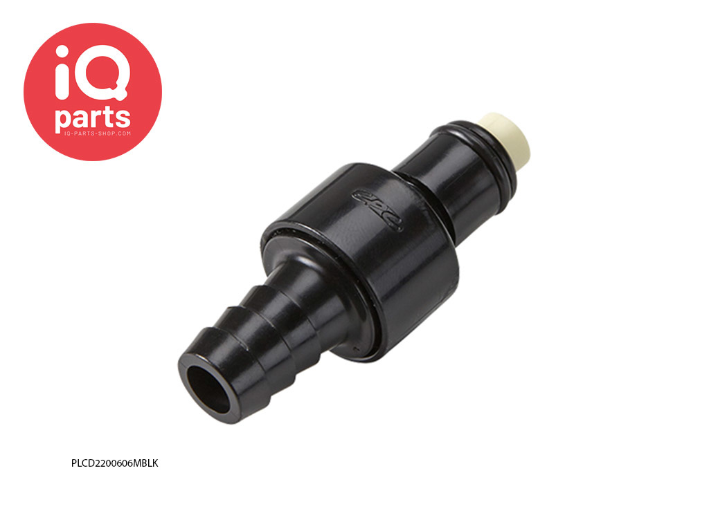 CPC PLCD2200606 / PLCD2200606MBLK | Coupling Insert | ABS | Hose barb 9,5 mm (3/8")