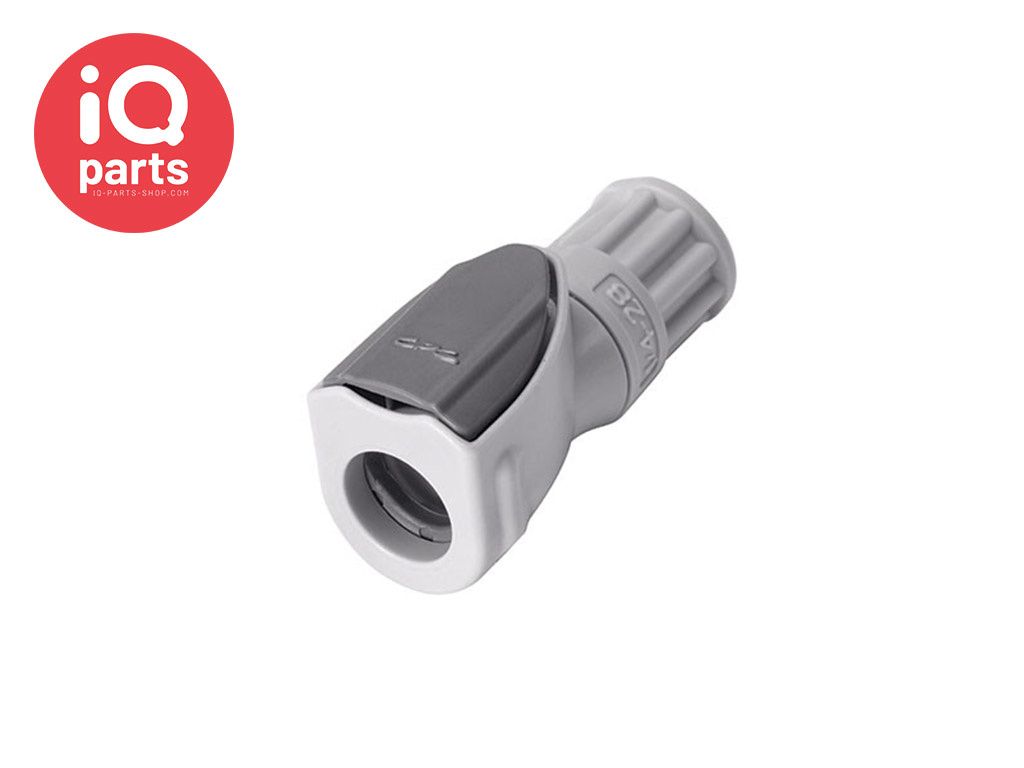 CPC NS1D19042812 | NS1 Coupling body | polypropylene | 1/4-28 UNF thread