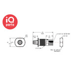 CPC CPC - NS1D48042812 | NS1 Coupling insert | Panel mount | 1/4-28 UNF thread