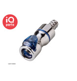 CPC CPC - LQ4D17006BLU / LQ4D17006RED | Coupling Body | Chrome-plated brass | Hose barb 9,5 mm (3/8")