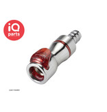 CPC CPC - LQ4D17006BLU / LQ4D17006RED | Coupling Body | Chrome-plated brass | Hose barb 9,5 mm (3/8")