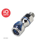 CPC CPC - LQ4D31004BLU / LQ4D31004RED | Coupling Body | Chrome-plated brass | 1/4" G male thread (BSPP)