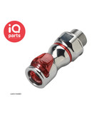 CPC CPC - LQ4D31006BLU / LQ4D31006RED | Coupling Body | Chrome-plated brass | 3/8" G male thread (BSPP)