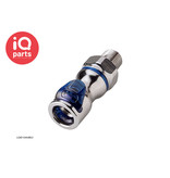 CPC CPC - LQ4D10004BLU / LQ4D10004RED | Coupling Body | Chrome-plated brass | 1/4" NPT male thread