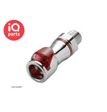 CPC CPC - LQ4D10004BLU / LQ4D10004RED | Kupplung | Messing verchromt | 1/4" NPT Außengewinde