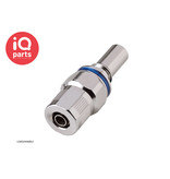 CPC CPC - LQ4D20006BLU / LQ4D20006RED | LQ4 Coupling Insert | Chrome-plated brass | PTF Nut 9,5 mm (3/8") OD / 6,4 mm (1/4") ID