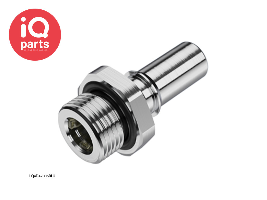 CPC LQ4D47006BLU / LQ4D47006RED | Coupling Insert | Chrome-plated brass | 3/8" G male thread