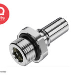 CPC CPC - LQ4D47006BLU / LQ4D47006RED | Coupling Insert | Chrome-plated brass | 3/8" G male thread (BSPP)