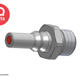 CPC CPC - LQ2D4604BLU / LQ2D4604RED | Coupling Insert | Chrome-plated brass | 1/4" SAE-4 thread