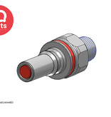 CPC CPC - LQ4D24004BLU / LQ4D24004RED | Coupling Insert | Chrome-plated brass | 1/4" NPT male thread