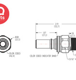 CPC CPC - LQ4D24006BLU / LQ4D24006RED | Insteeknippel | Verchroomd messing | 3/8" NPT buitendraad