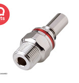 CPC CPC - LQ4D24006BLU / LQ4D24006RED | Coupling Insert | Chrome-plated brass | 3/8" NPT male thread