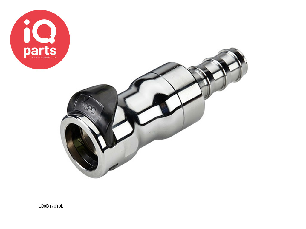 CPC LQ8D17010L | Snelkoppeling | Verchroomd messing | slangpilaar 15,9 mm