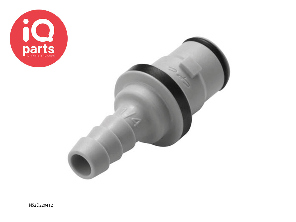 CPC NS2D220412 | NS212 Coupling Insert | Polypropylene | Hose barb 6,4 mm (1/4")