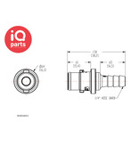 CPC CPC - NS2D220412 | NS212 Coupling Insert | Polypropylene | Hose barb 6,4 mm (1/4")