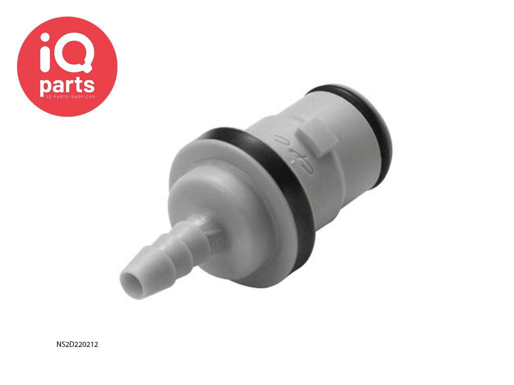 CPC NS2D220212 | NS212 Coupling Insert | Polypropylene | Hose barb 3,2 mm (1/8")