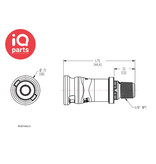 CPC CPC - NS2D100212 | NS212 Kupplung | Polypropylen | 1/8" NPT Aussengewinde