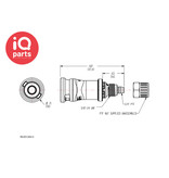 CPC CPC - NS2D130412 | NS212 Coupling Body | Polypropylene | PTF Nut 6,4 mm (1/4") OD / 4,3 mm (.17") ID