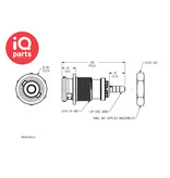 CPC CPC - NS2D160212 | NS212 Coupling Body | Panel Mount | Hose barb 3,2 mm (1/8")