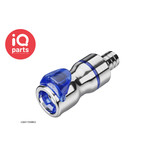 CPC CPC - LQ6D17008BLU / LQ6D17008RED | Coupling Body | Chrome-plated brass | Hose barb 12,7 mm (1/2")