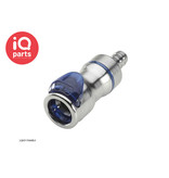 CPC CPC - LQ6D17006BLU / LQ6D17006RED | Coupling Body | Chrome-plated brass | Hose barb 9,5 mm (3/8")