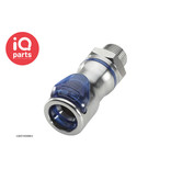 CPC CPC - LQ6D10006BLU / LQ6D10006RED | Kupplung | Messing verchromt | 3/8" NPT Außengewinde