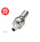 CPC CPC - LQ6D22006BLU / LQ6D22006RED | Coupling Insert | Chrome-plated brass | Hose barb 9,5 mm (3/8")