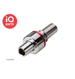 CPC CPC - LQ6D22008BLU / LQ6D22008RED | Coupling Insert | Chrome-plated brass | Hose barb 12,7 mm (1/2")