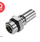 CPC CPC - LQ6D46008BLU / LQ6D46008RED | Coupling Insert | Chrome-plated brass | 1/2" SAE-8 male thread