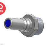 CPC CPC - LQ6D47008BLU / LQ6D47008RED | Coupling Insert | Chrome-plated brass | 1/2" G Male thread (BSPP)