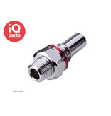 CPC CPC - LQ6D24006BLU / LQ6D24006RED | Coupling Insert | Chrome-plated brass | 3/8" NPT Male thread