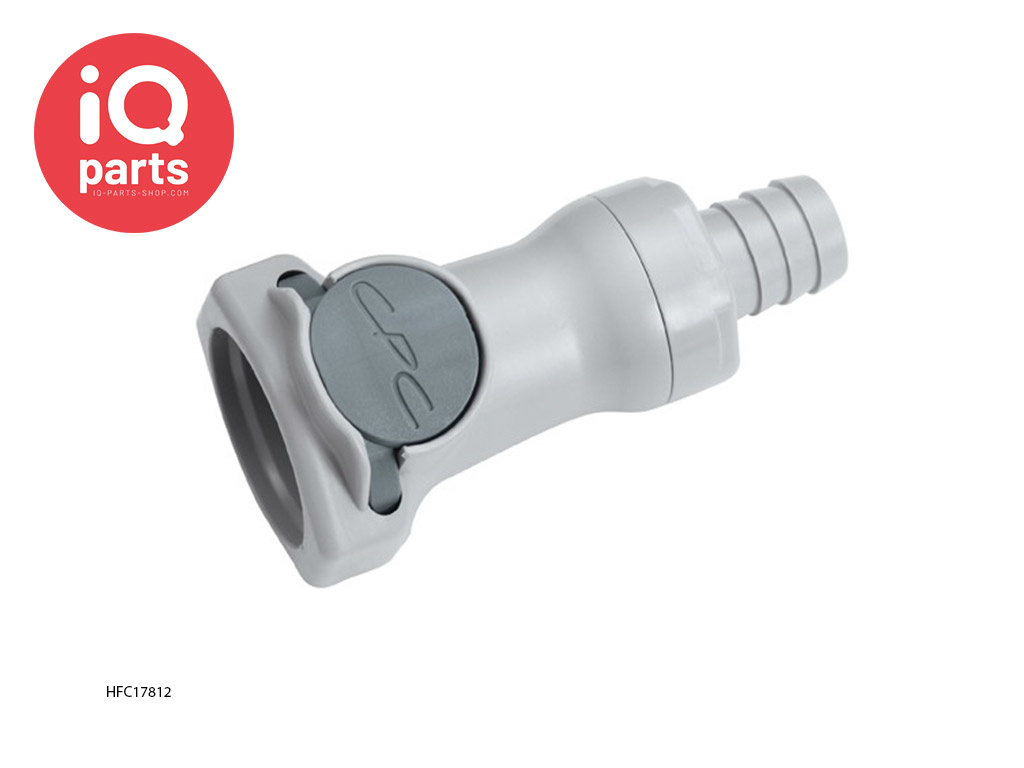 CPC HFC17812 / HFCD17812 | Coupling Body | Polypropylene | Hose barb 12,7 mm (1/2")