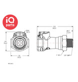 CPC CPC - HFC10612 / HFCD10612 | Coupling Body | Polypropylene | 3/8" NPT Pipe thread