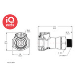 CPC CPC - HFC10612BSPT / HFCD10612BSPT | Coupling Body | Polypropylene | 3/8" BSPT Pipe thread