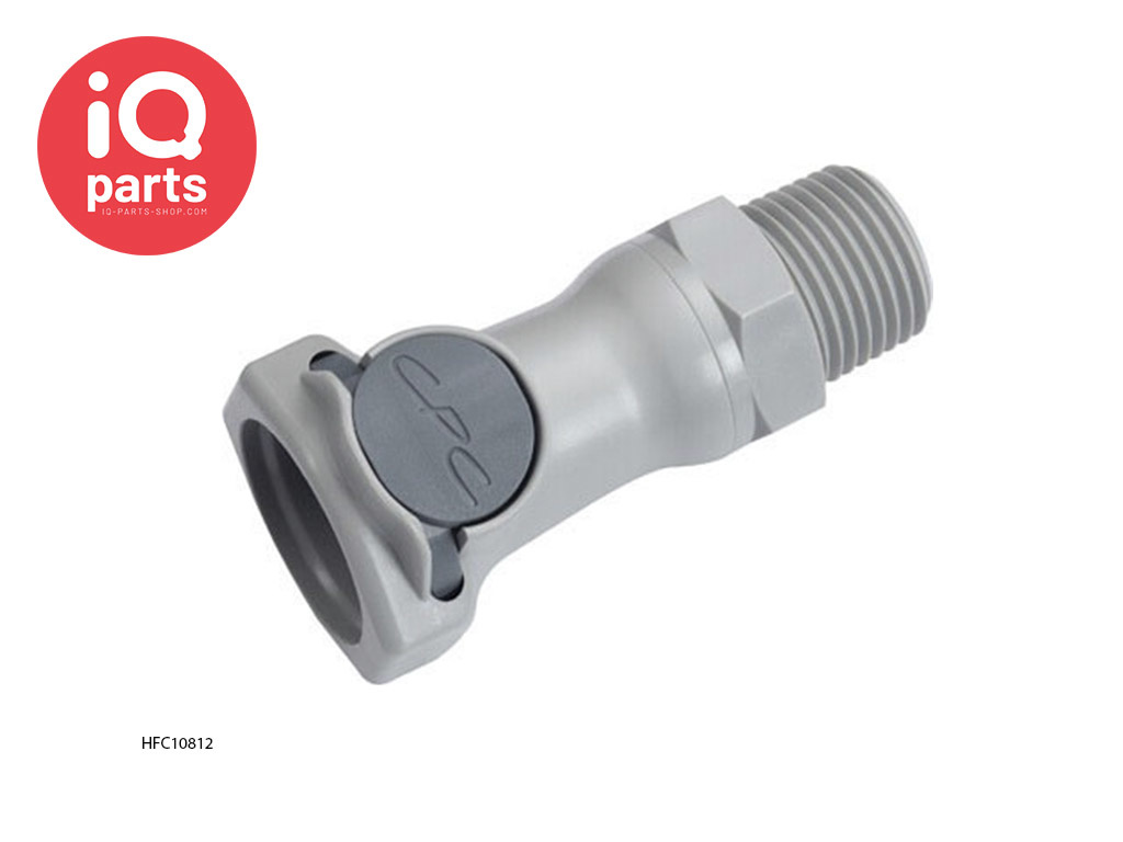 CPC HFC10812 / HFCD10812 | Snelkoppeling | Polypropyleen | 1/2" NPT buitendraad