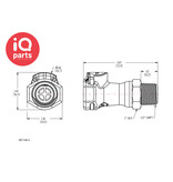 CPC CPC - HFC10812 / HFCD10812 | Snelkoppeling | Polypropyleen | 1/2" NPT buitendraad