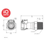 CPC CPC - HFC101212 / HFCD101212 | Coupling Body | Polypropylene | 3/4" NPT Pipe thread