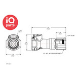 CPC CPC - HFC13812 / HFCD13812 | Coupling Body | Polypropylene | 1/2" JACO compression fitting