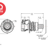 CPC CPC - HFC16812 / HFCD16812 | Coupling Body | Panel mount | Hose barb 12,7 mm (1/2")